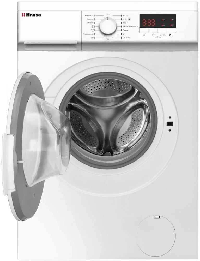 Стиральная машина Hansa WHE8140WL White + Утюг Braun SI3030PU купить,0