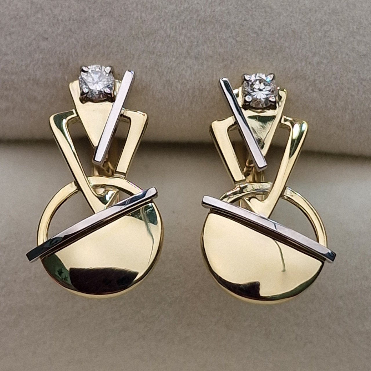 Серьги Deimantas 102927684 4,03гр 0,24ct. купить,NaN