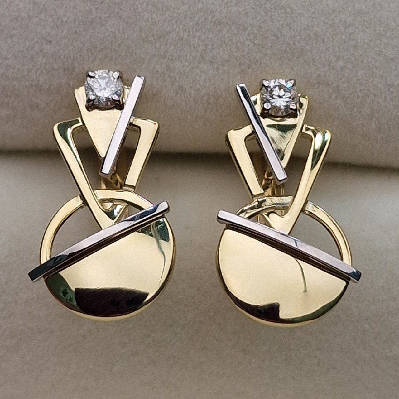 Серьги Deimantas 102927684 4,03гр 0,24ct. купить,NaN