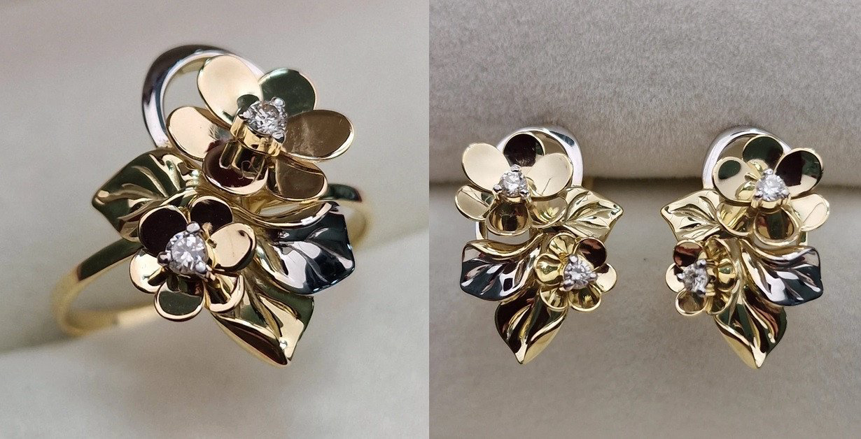 Комплект Deimantas 103000661 0,06ct 0,132ct. купить,NaN