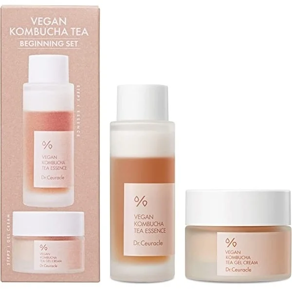 Набор для ухода за кожей Dr.Ceuracle Vegan Kombucha Tea Beginning Set mini 2шт