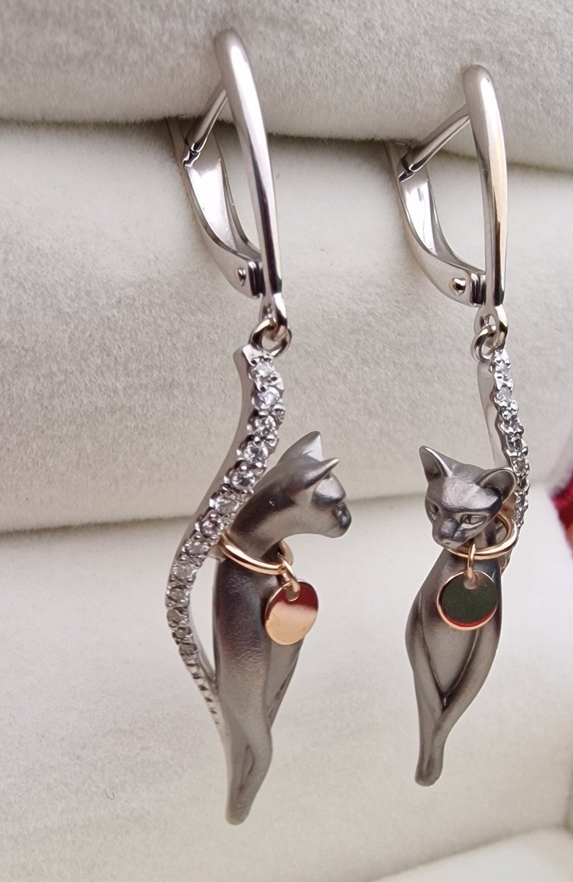 Серьги Deimantas 102927997 6,64гр 0,21ct. купить,NaN