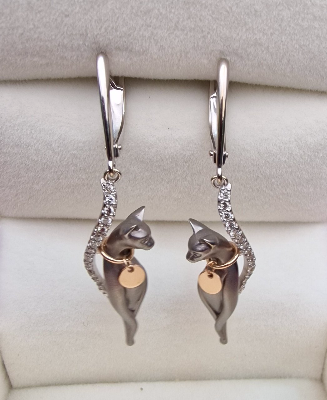 Серьги Deimantas 102927997 6,64гр 0,21ct. купить,NaN