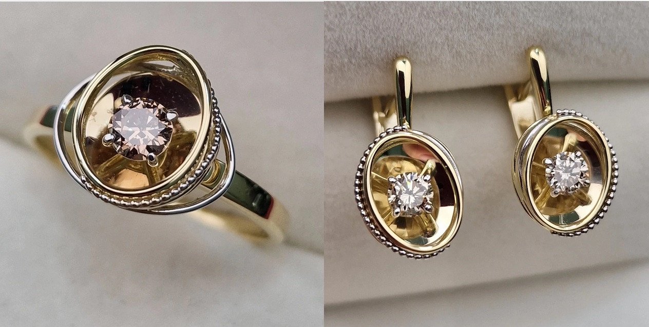 Комплект Deimantas 103001664 0,26ct 0,41ct. купить,NaN