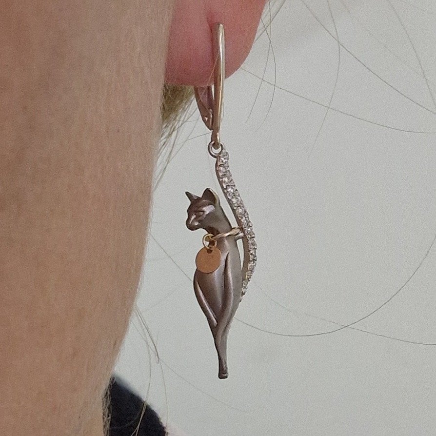 Серьги Deimantas 102927997 6,64гр 0,21ct. купить,NaN