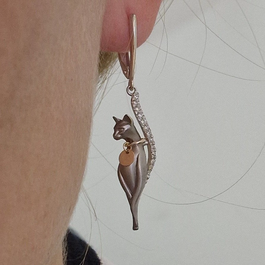 Серьги Deimantas 102927997 6,64гр 0,21ct. купить,NaN