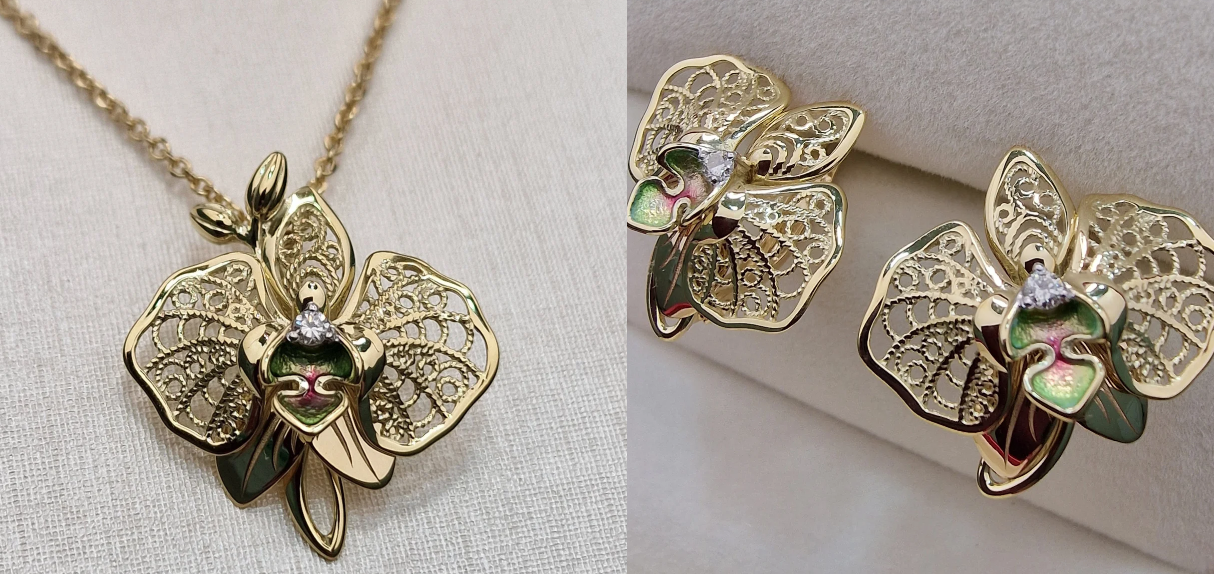 Комплект Deimantas 103040124 50см 0,031ct 0,058ct. купить,NaN