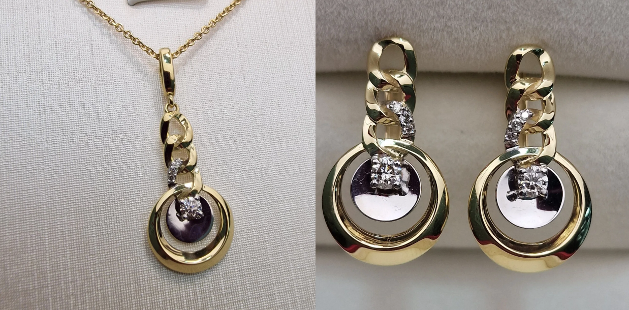 Комплект Deimantas 103043994 50см 0,112ct 0,232ct. купить,NaN