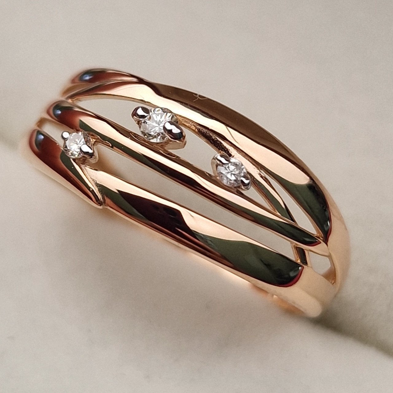 Кольцо Deimantas 103119037 19р 1,61гр 0,062ct. купить,NaN