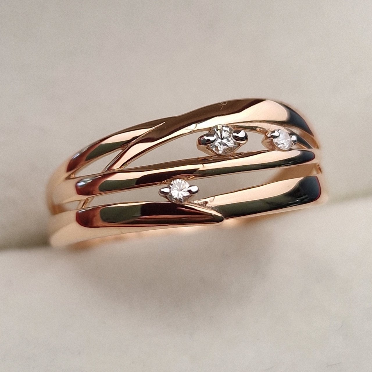Кольцо Deimantas 103119037 19р 1,61гр 0,062ct. купить,NaN