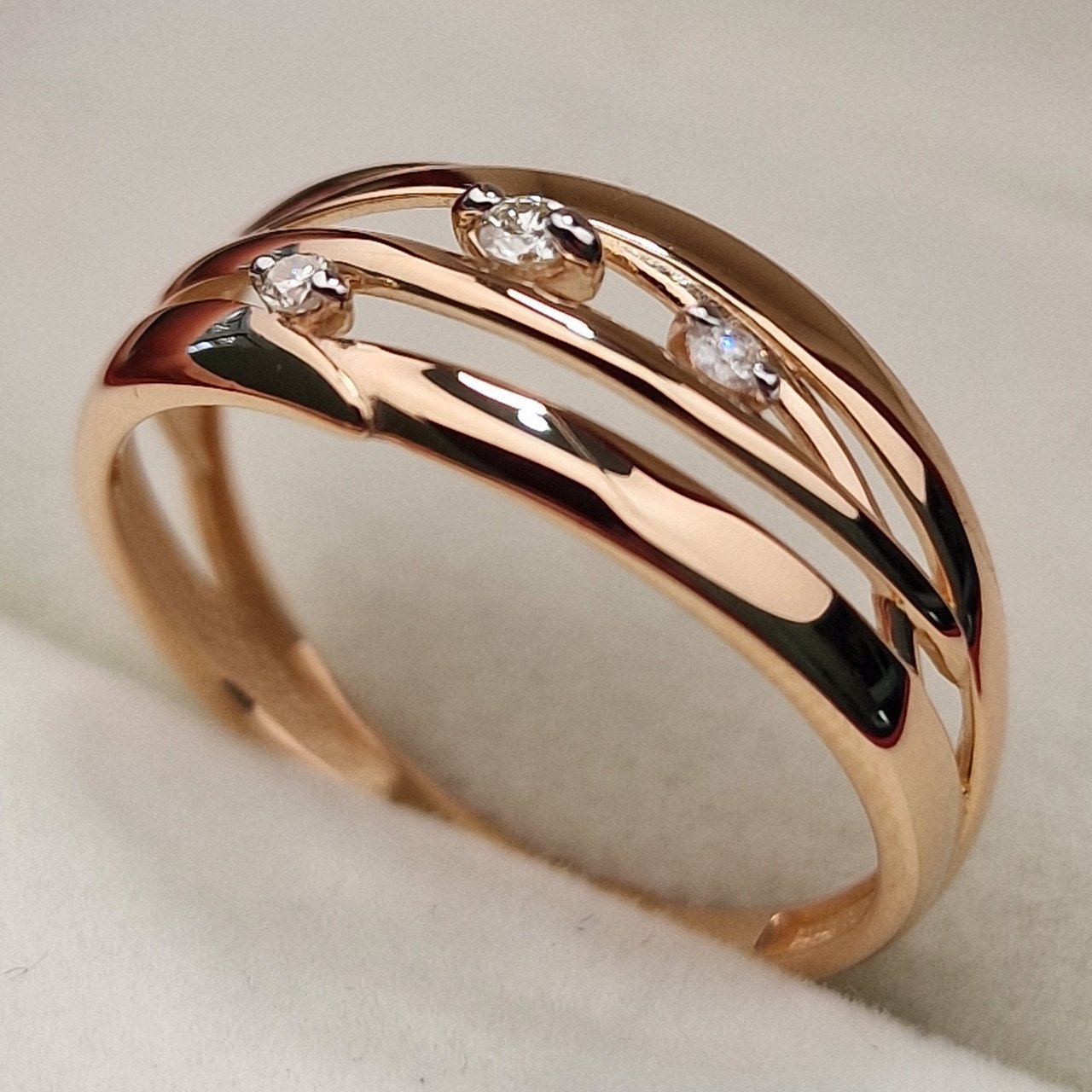 Кольцо Deimantas 103119037 19р 1,61гр 0,062ct. купить,NaN