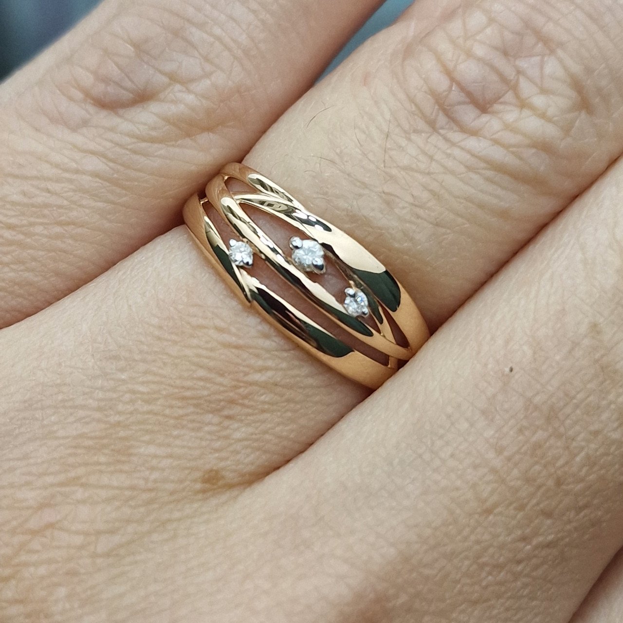 Кольцо Deimantas 103119037 19р 1,61гр 0,062ct. купить,NaN