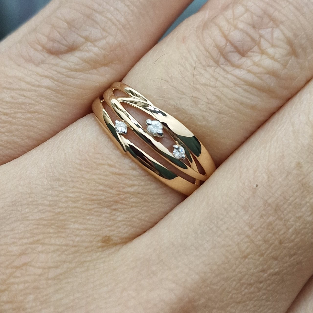Кольцо Deimantas 103119037 19р 1,61гр 0,062ct. купить,NaN