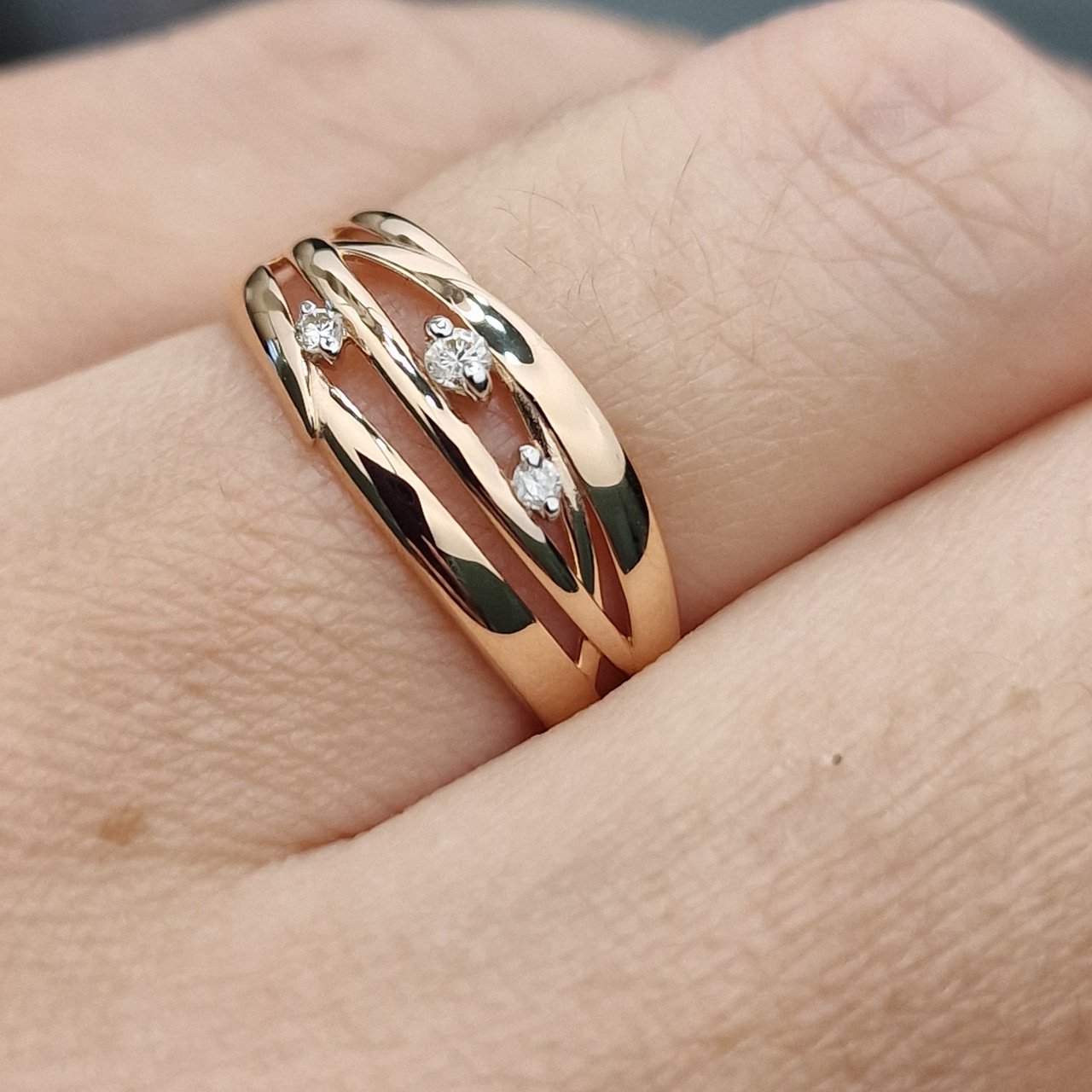 Кольцо Deimantas 103119037 19р 1,61гр 0,062ct. купить,NaN