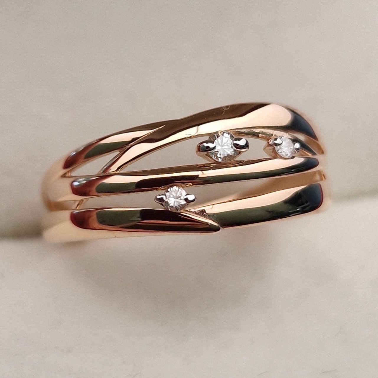 Кольцо Deimantas 103119037 19р 1,61гр 0,062ct. купить,NaN