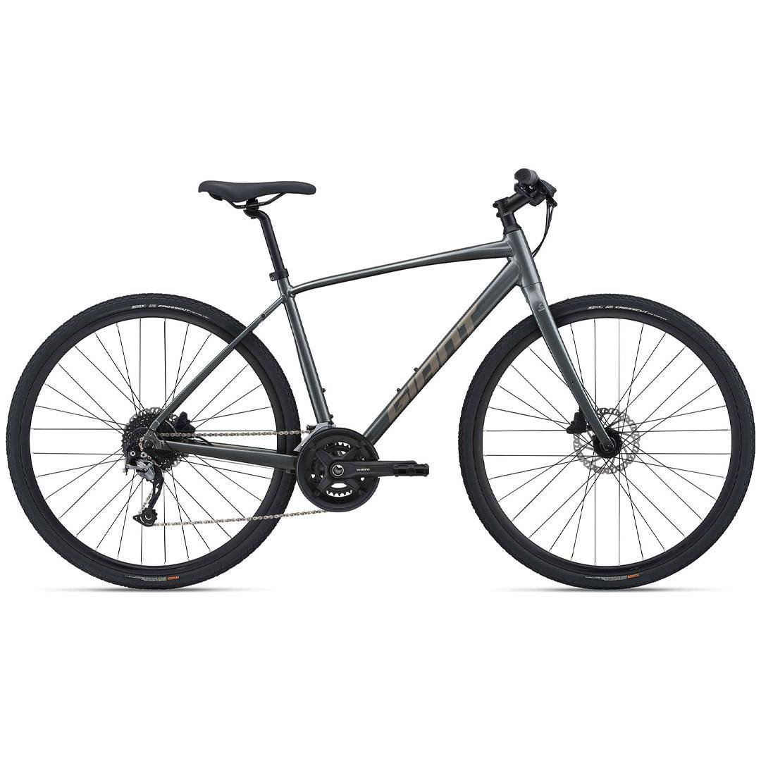 Велосипед Giant Escape 1 Disc - 2021 L-27 700 черно-коричневый купить,NaN