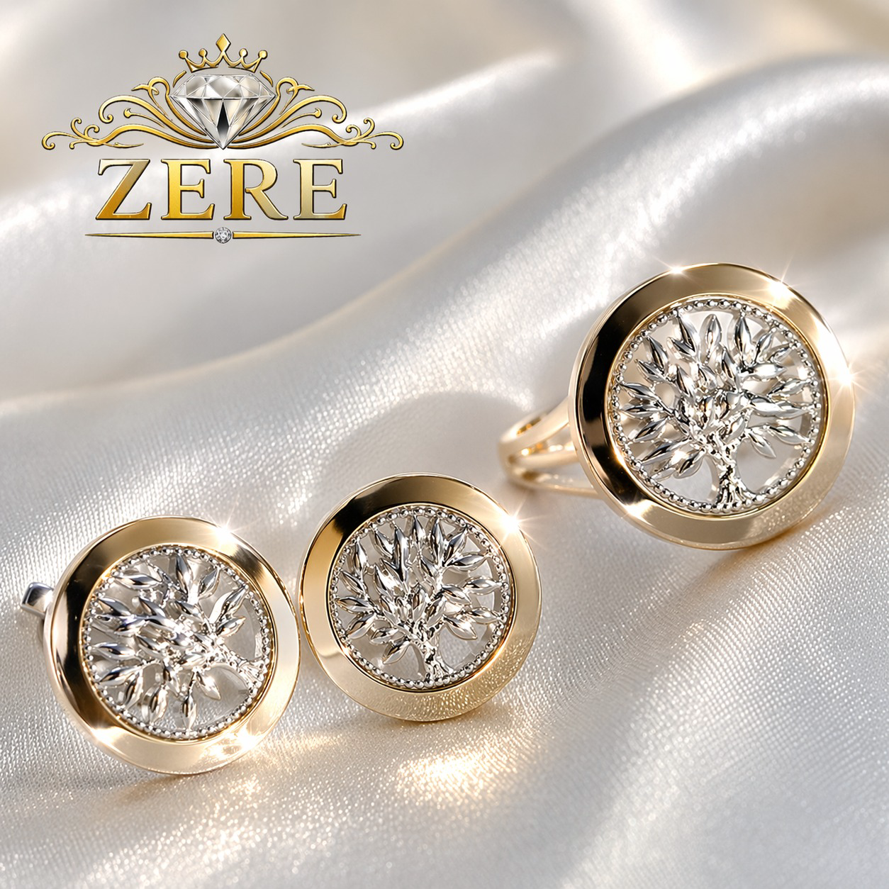 Комплект Zere ZR070408 серебро 9.5гр 20р купить,34100
