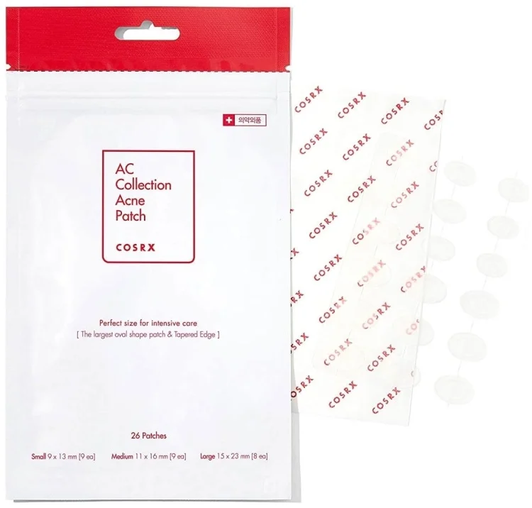 Патчи Cosrx AC Collection Acne антибактериальные от прыщей 26шт купить,NaN