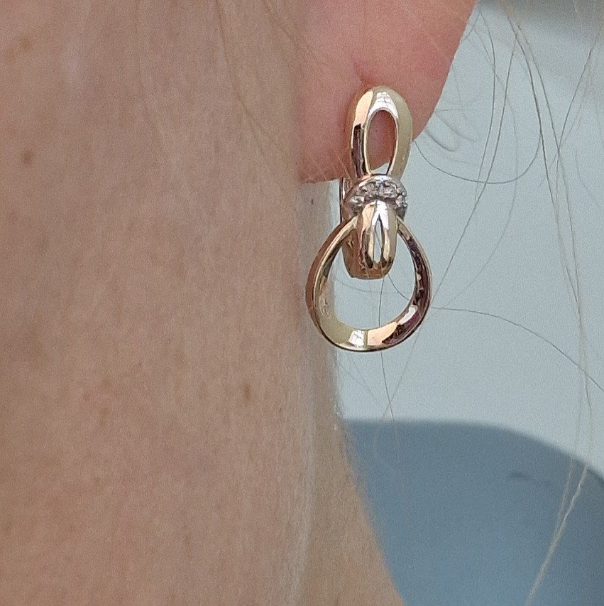 Серьги Deimantas 103154883 2,61гр 0,041ct. купить,NaN