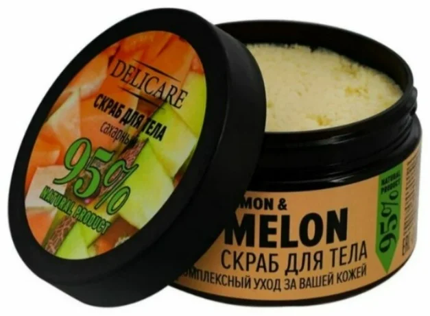 Скраб для тела Delicare Дыня и белый лимон 250мл купить,NaN