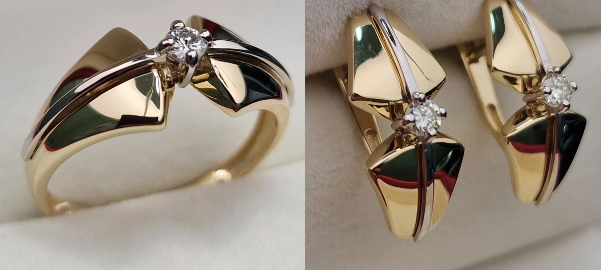 Комплект Deimantas 103165905 0,1ct 0,22ct. купить,NaN