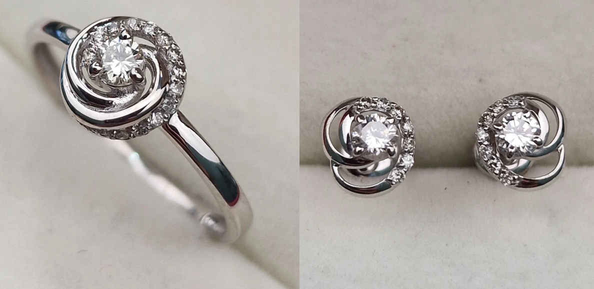 Комплект Deimantas 103166008 0,134ct 0,287ct. купить,NaN