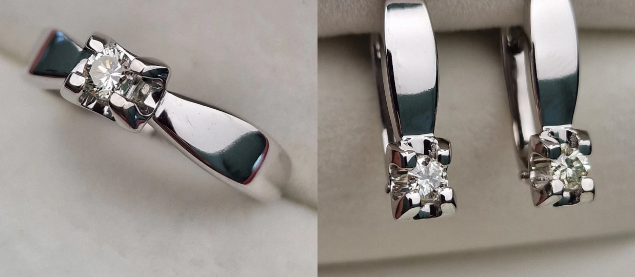Комплект Deimantas 103166357 0,155ct 0,25ct. купить,NaN