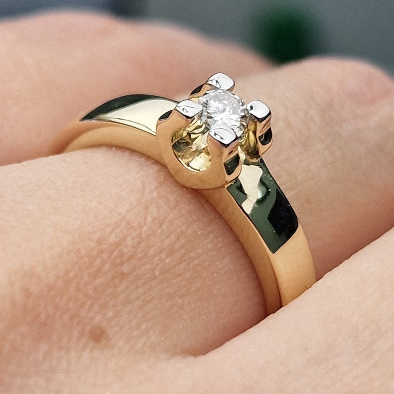 Кольцо Deimantas 103188197 18р 3,35гр 0,13ct. купить,NaN