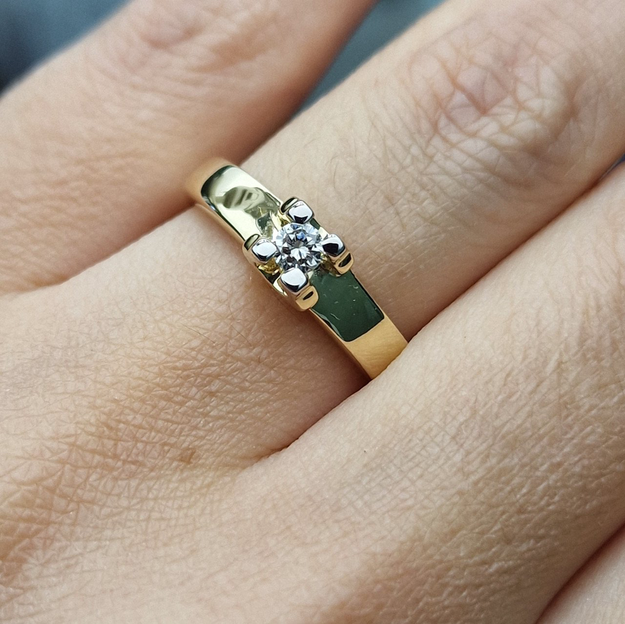 Кольцо Deimantas 103188197 18р 3,35гр 0,13ct. купить,NaN