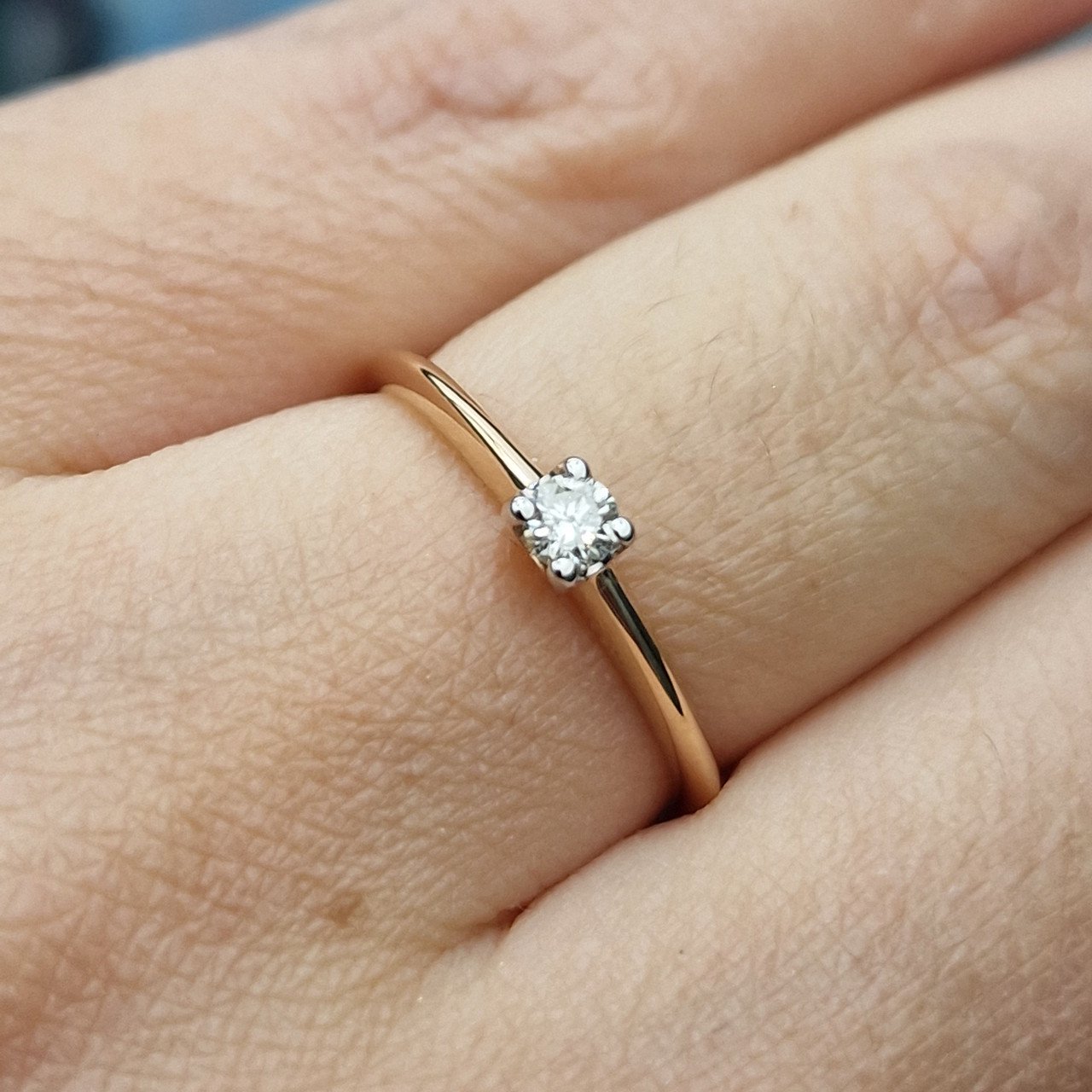 Кольцо Deimantas 103188244 17р 1,34гр 0,122ct. купить,NaN