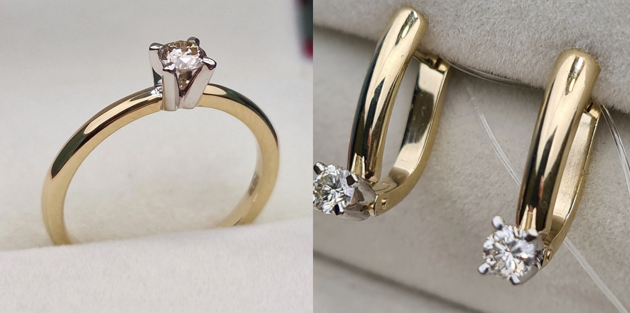 Комплект Deimantas 102785684 0,18ct 0,36ct. купить,NaN