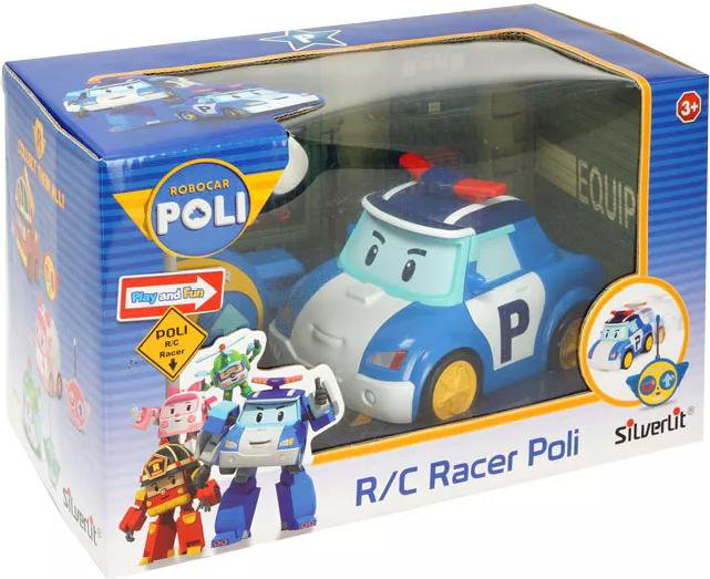 Радиоуправляемая машинка Silverlit Robocar Poli Поли 83187 синяя купить,NaN