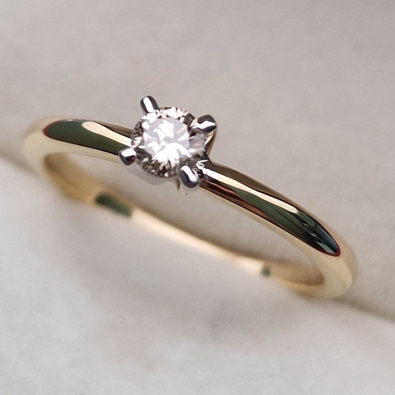 Кольцо Deimantas 102926380 17,5р 2,2гр 0,15ct. купить,NaN
