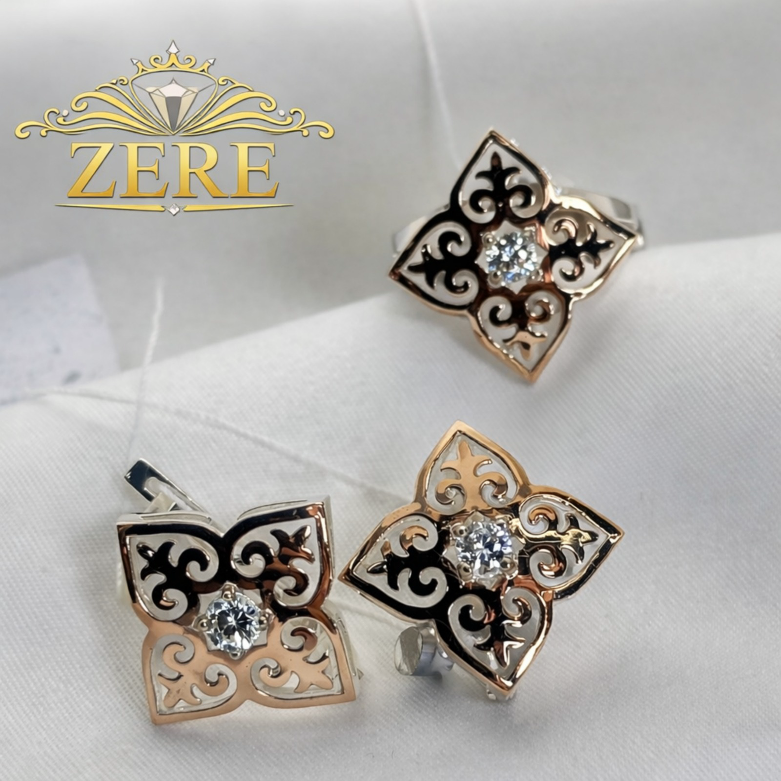 Комплект Zere ZR070409 серебро 9.05гр 18р купить,34100