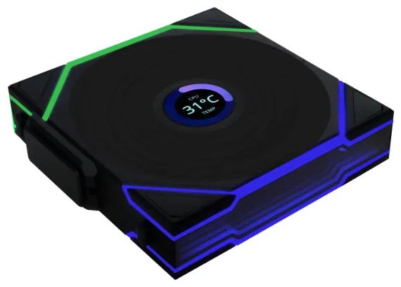 Вентилятор для корпуса LIAN LI UNI FAN TL WIRELESS LCD 140 REVERSE BLADE Black G99.14RTLLCD1W1B.00 купить,NaN