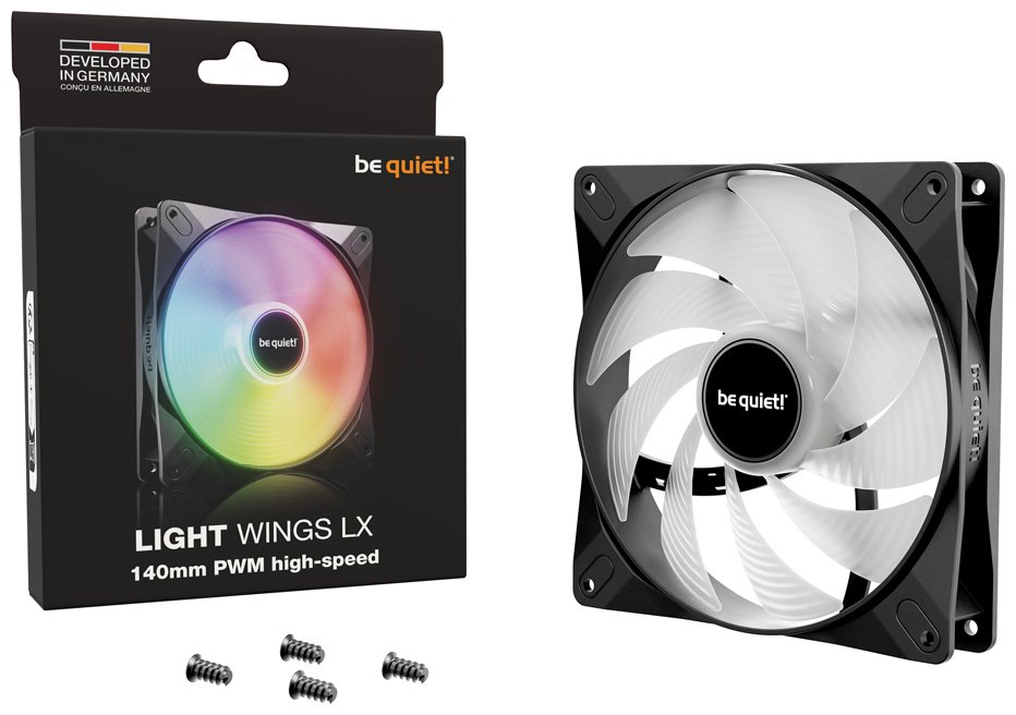 Вентилятор для корпуса Be quiet Light Wings LX 140mm PWM high-speed, BL129 купить,NaN