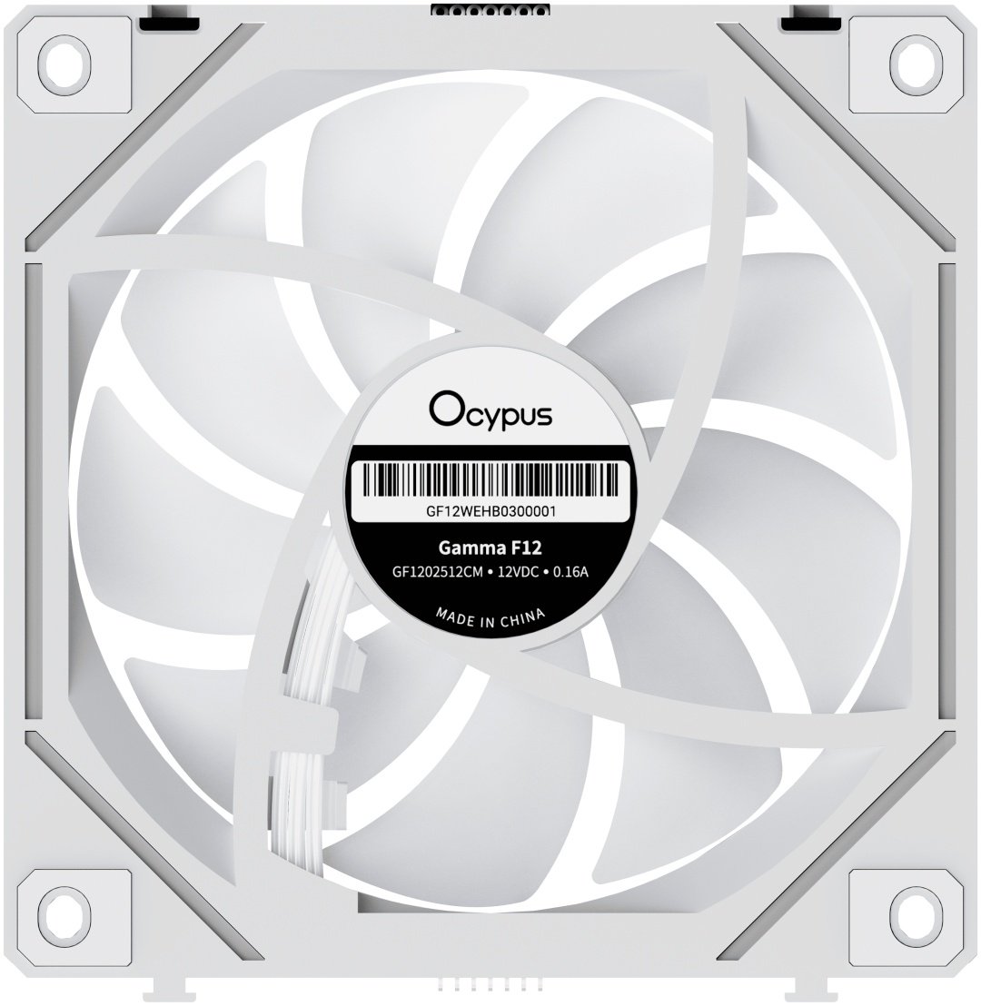 Вентилятор для корпуса Ocypus Gamma F12 UNI BK ARGB REVERSE BLADE 3 IN 1 Gamma-F12-WH3AM01U-GL купить,10486