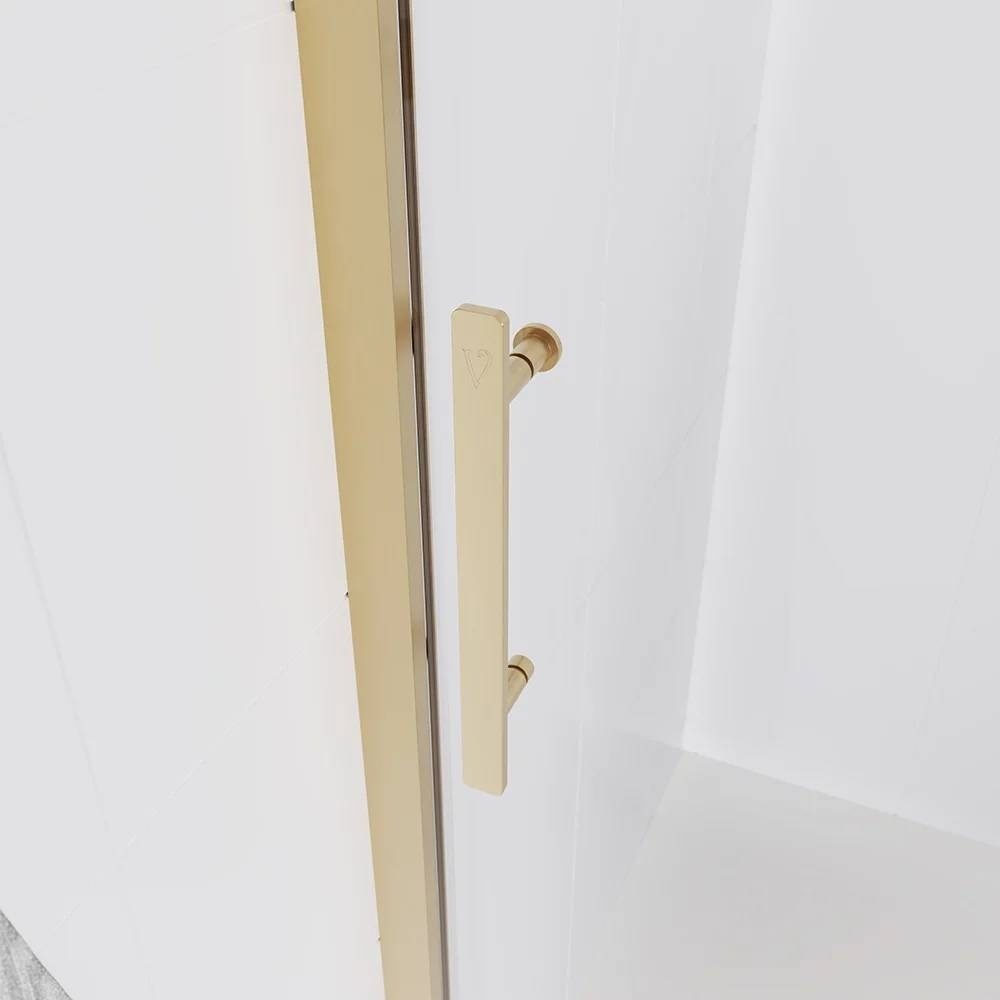 Комплект душевой угол Veconi Evo 100 G E1-G-100-01-C9 + AL-SP-G-90-00-C4 золото купить,599900