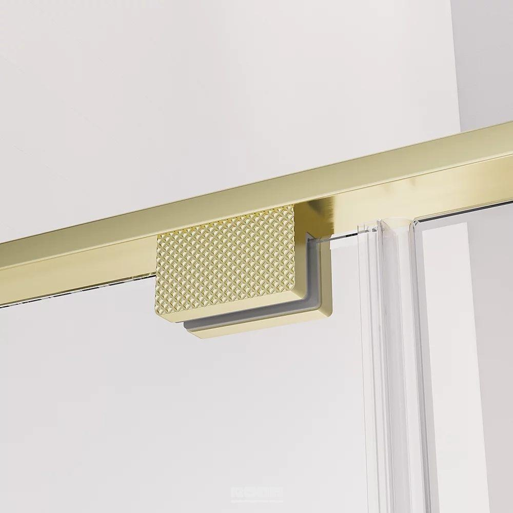 Комплект душевой угол Veconi Evo 100 G E1-G-110-01-C9 + AL-SP-G-80-00-C4 золото купить,544900