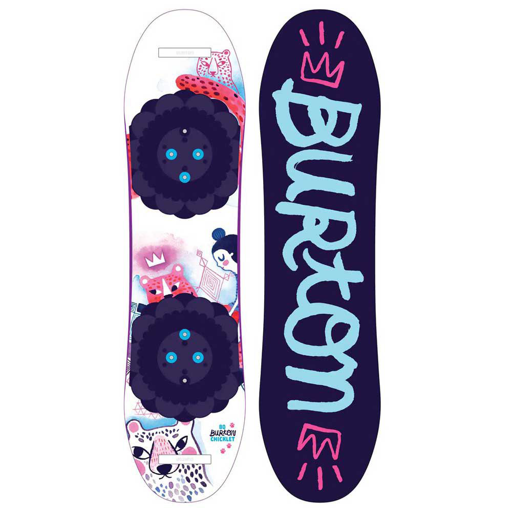 Сноуборд Burton Chicklet 120 бело-фиолетовый купить,NaN