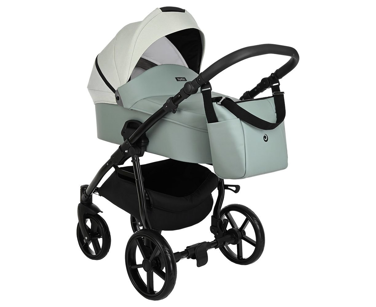 Коляска 2 в 1 Tutis Novo Кожа Mint/Mint купить,NaN