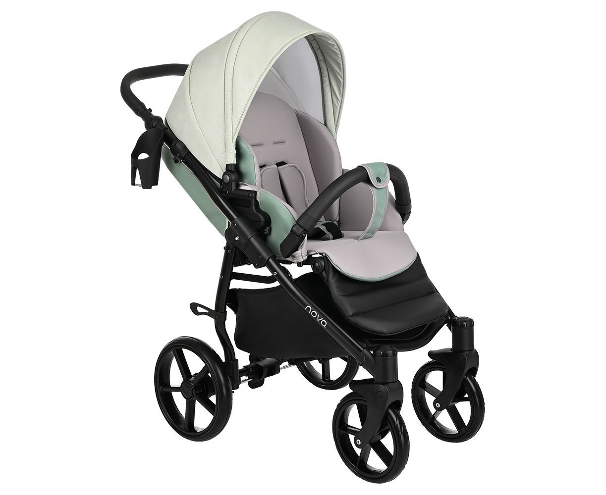 Коляска 2 в 1 Tutis Novo Кожа Mint/Mint купить,NaN