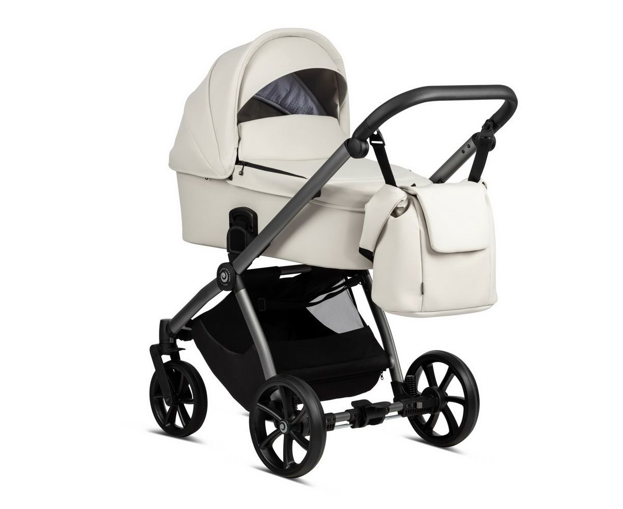 Коляска 2 в 1 Tutis Mio Leather Light Grey купить,NaN