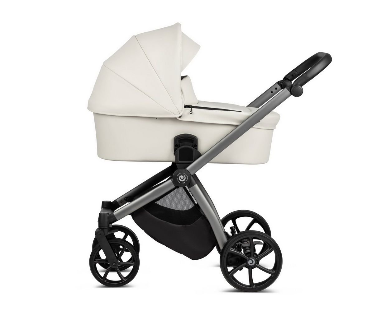 Коляска 2 в 1 Tutis Mio Leather Light Grey купить,NaN
