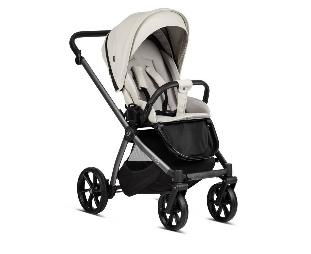 Коляска 2 в 1 Tutis Mio Leather Light Grey купить,NaN