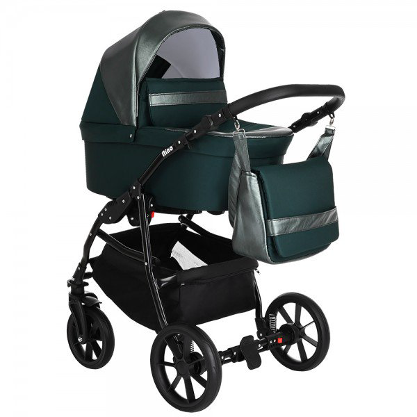 Коляска 2 в 1 Pituso Nino Emerald mood + Кожа Metalic Emerald mood купить,NaN