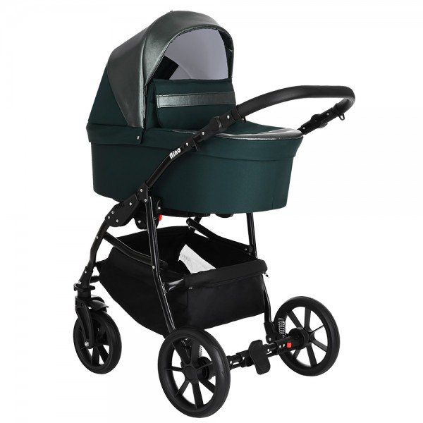 Коляска 2 в 1 Pituso Nino Emerald mood + Кожа Metalic Emerald mood купить,NaN