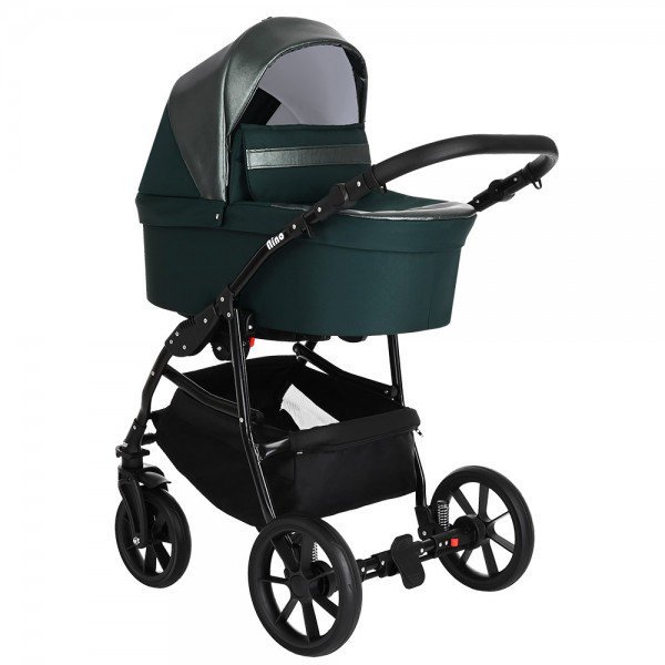 Коляска 2 в 1 Pituso Nino Emerald mood + Кожа Metalic Emerald mood купить,NaN