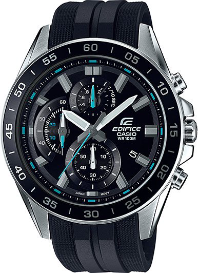 Часы Casio EFV-550P-1A черные  купить,NaN