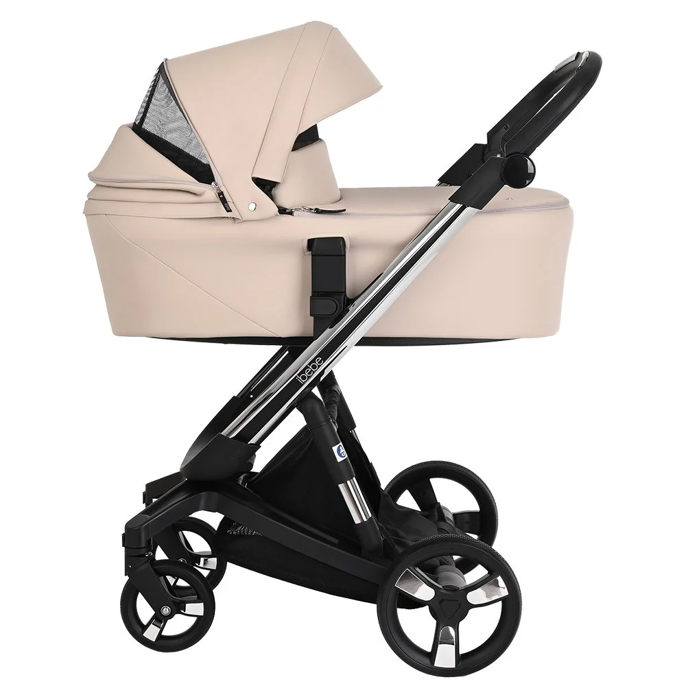 Коляска 2 в 1 Ibebe I-Stop IS21 Beige/Chrome купить,NaN